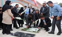 تجلیل از فرزند شهید باغچقی در محل گلزار شهدا 